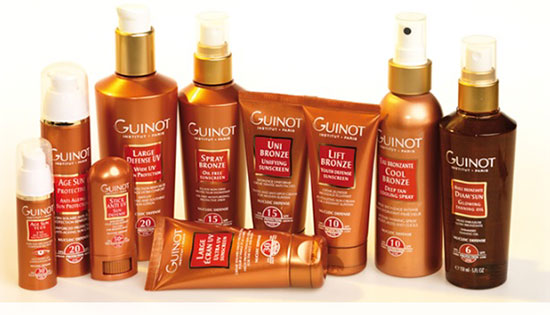 guinot sun care range